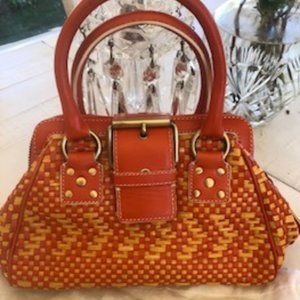 CYNTHIA ROWLEY WICKER BAG
